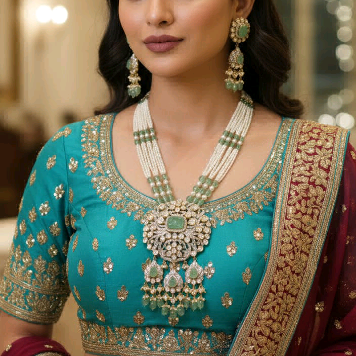 Garima Moissanite Necklace Set